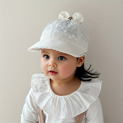 Baby Fisherman Bucket Hat for Girls, Breathable Spring-Summer
