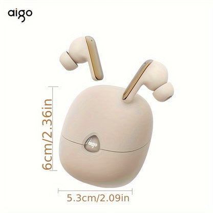 Aigo 5.4 Wireless Headphones with a Microphone, TWS In-Ear Sports Headphones, Stereo In-Ear Headphones with an LED Display, And Wireless Running Earphones for Gifts.