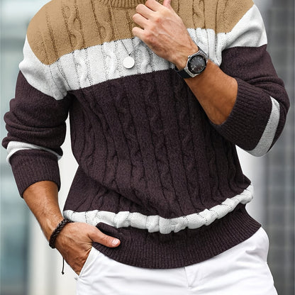 New Fashion Versatile Casual Men's Knit Pullover
