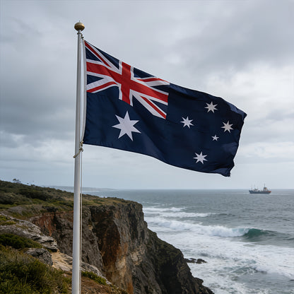 Australian Polyester Flag 3x5.7ft Patriotic Indoor Outdoor Decor