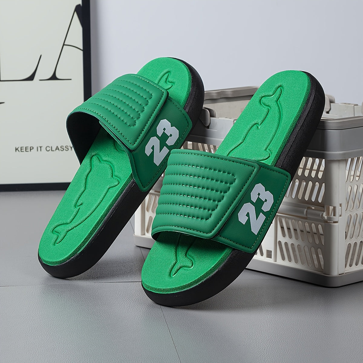 Men's Casual Summer Sports Slippers Soft EVA Sole Slides