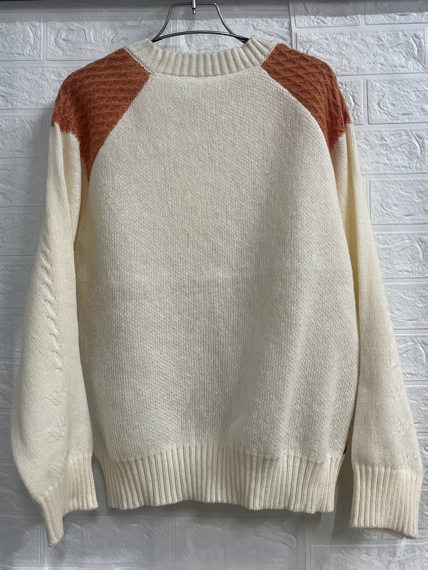 Christmas Sweater Women's Adult Winter Color Block Top with Reindeer Snowflake Print, Comfortable and Fun Holiday Pullover for Christmas Parties Holiday Gatherings Family Reunions Office Parties - Holiday Themed Outfit