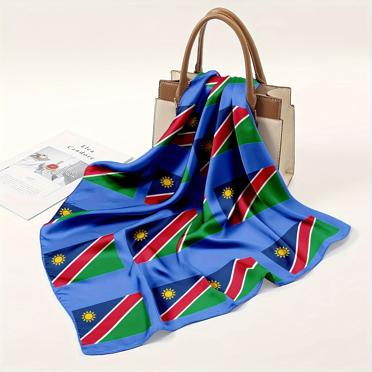 Large African Flag Scarf for Men and Women – Versatile Polyester Wrap