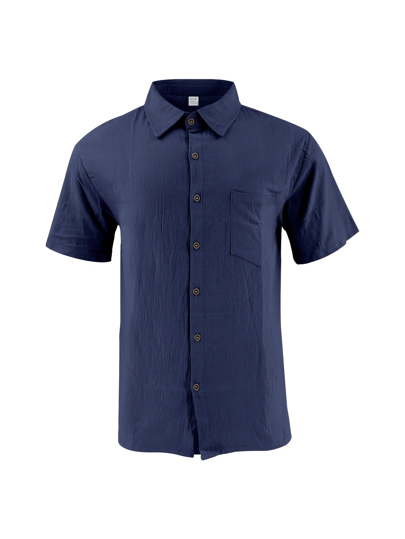 Men's Summer Linen Shirt and Long Pants Set Casual Loose Fit