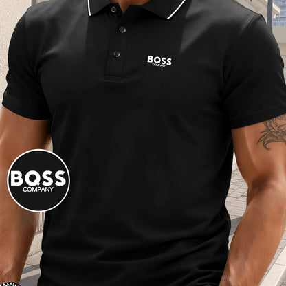S8 Men'S Quick-Dry Polo Shirt | 4518 Stylish BQSS Design, Airy And Comfortable for Workouts, Casual Wear, And Trendy Lightweight And Sturdy Top with Short Sleeves And Button Features - ayq