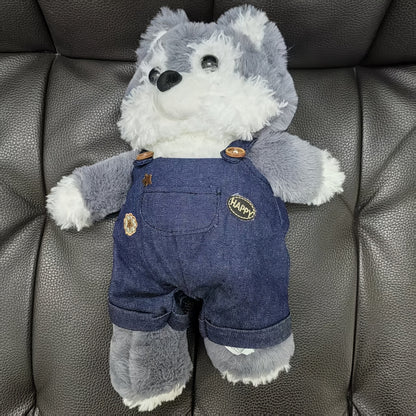 Cute Clothed Husky Plush Toy | Soft Fabric, Ideal for Christmas and Birthday Gifts, Conveys Warmth and Joy