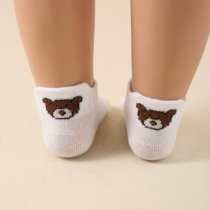 5 Pairs Breathable Knee-Length Socks for Baby Spring Summer - ayq