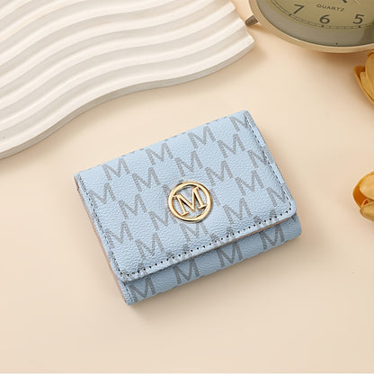 2025 New Women's Wallet Short European and American PU High-end Coin Purse Printed Multi Card Slot  Wallet Wallet Card Holder
