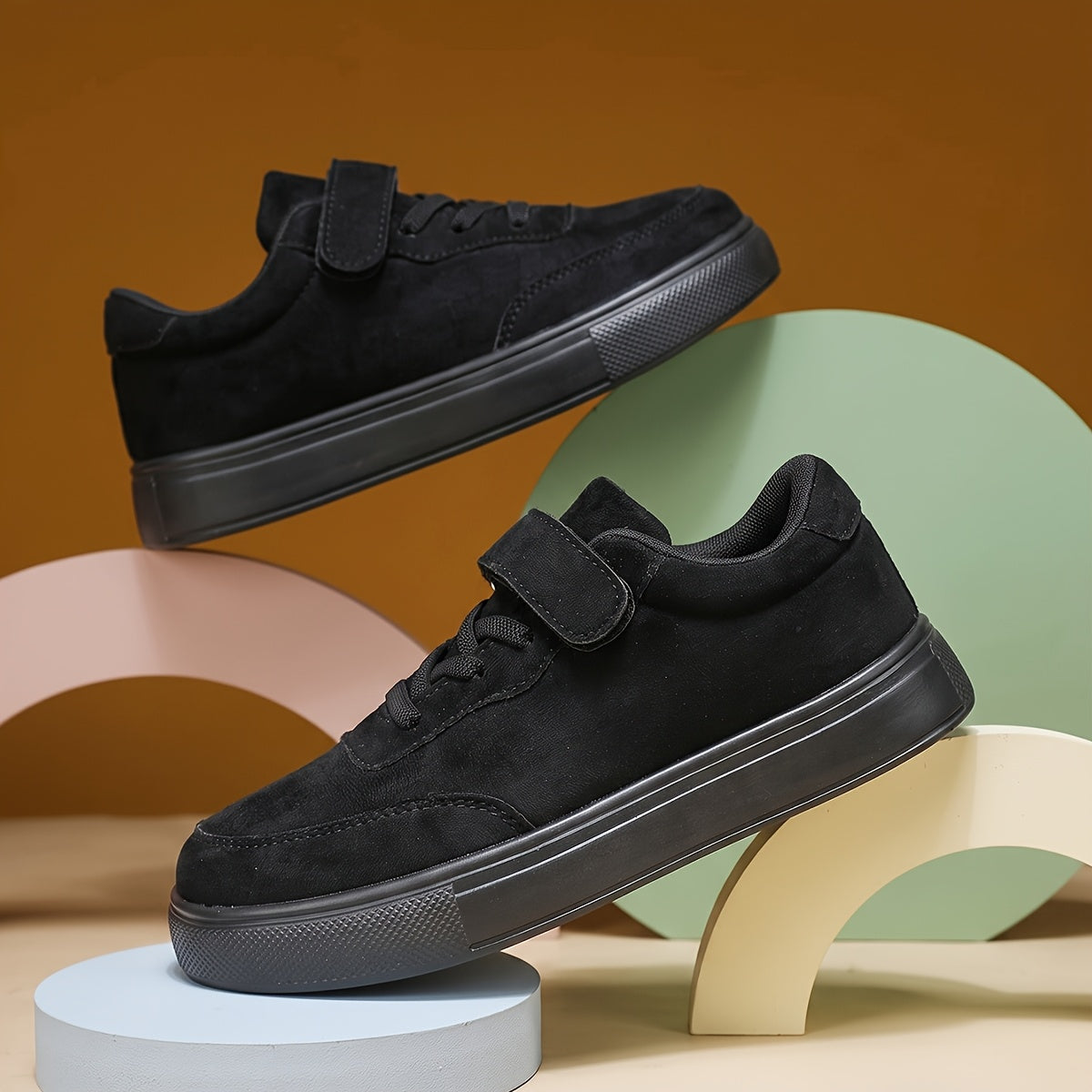 Unisex Kids Low-Top Sneakers with Non-Slip Soft EVA Sole