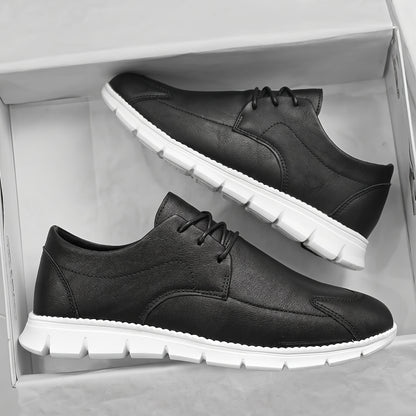 Men's Casual Loafers Flat Lace-Up Shoes for All Seasons