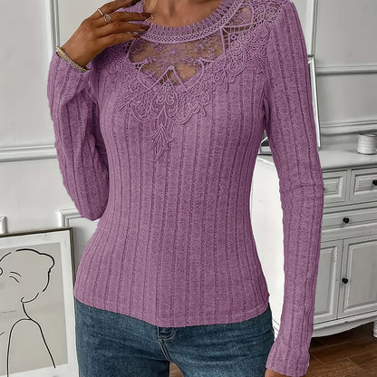 Directional Women'S French Lace Long Sleeve T-Shirt