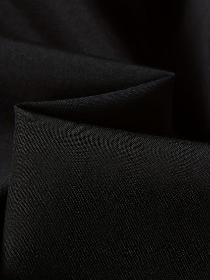 Men'S Stylish Black Hooded Windbreaker Jacket with Zipper Pockets - Casual, Loose Fit, Long Sleeve, Polyester Lining, Perfect for Spring and Fall, Casual Wear Jacket|Hooded Jacket|Zippered Jacke