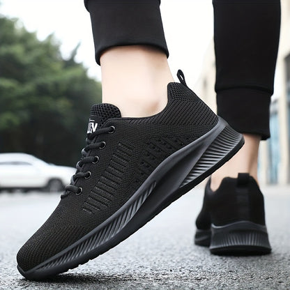 Men's Summer Lightweight Odor-Resistant Breathable Sneakers - Minimalist Lace-Up Training Shoes Suitable for Running, Gym & Casual Wear - Neutral Cushioning, Upper & Sole, Spring/Fall Transition Athletic Footwear - ayq