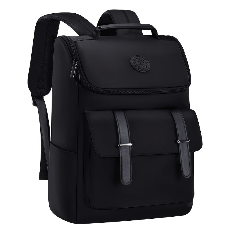 Men'S Large Capacity Laptop Backpack - Soft Shell, Durable  Easy to Clean, Multi-Functional Casual Business Travel Bag with Zipper Closure, Hand Washable, Commute Essentials   Casual Style   Zippered Closure