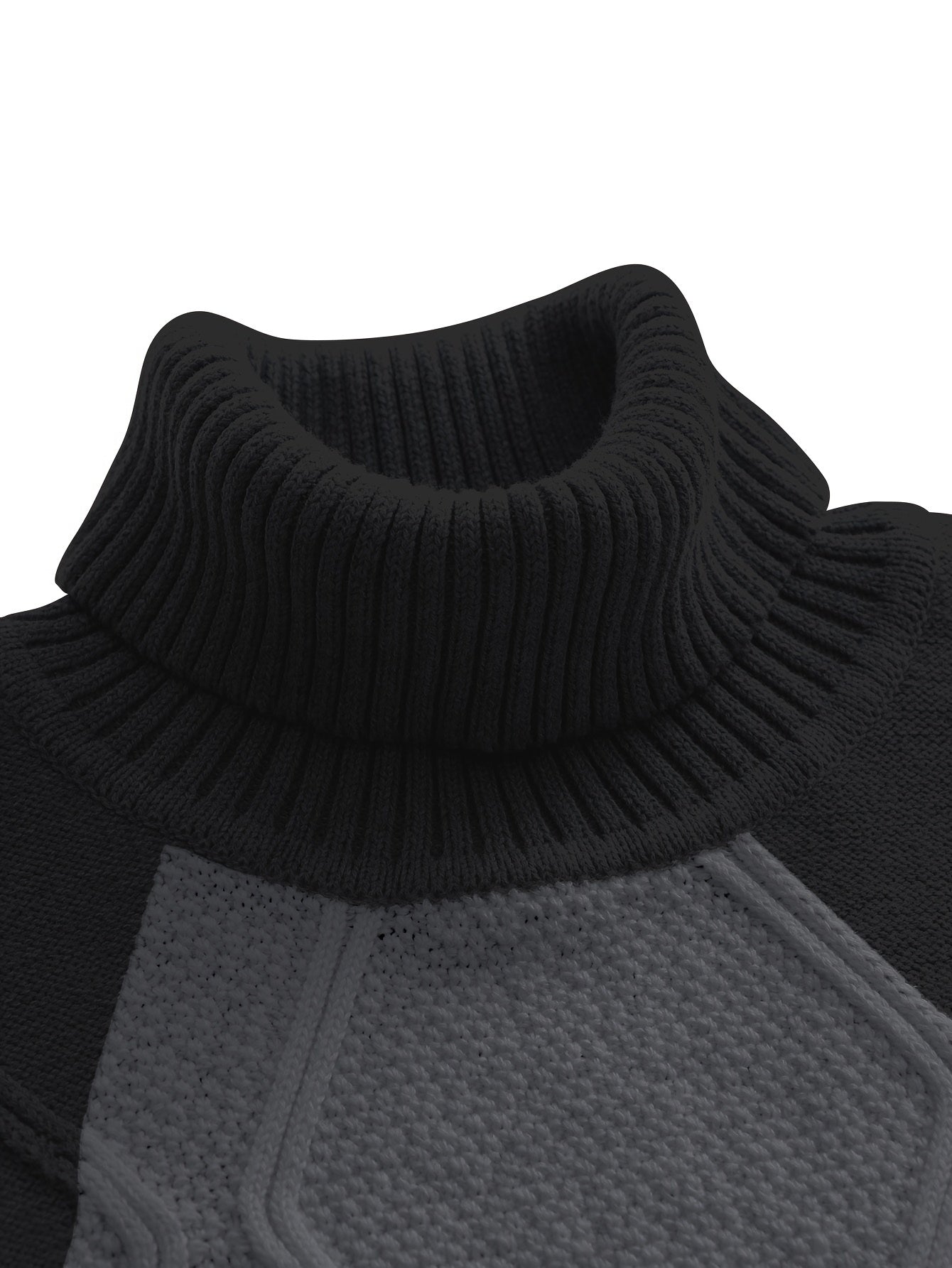 New Fashion Men'S Pullover with Color-Blocked Knitted Long Sleeves from Tie Mu Zhen OBM.