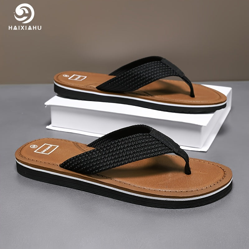 Men's Breathable Fabric Slip-On Sandals Lightweight EVA Sole