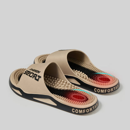 Men's Large EVA Massage Slippers for Indoor and Outdoor Use