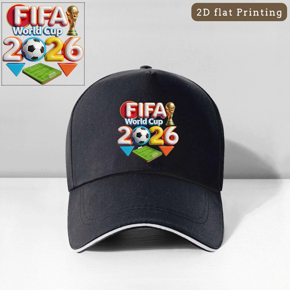 Unisex FIFA 2026 Baseball Cap with Cartoon Sports Design