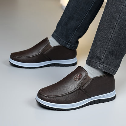 Men’s Winter Casual Slip-On Shoes with Warm Fleece Lining