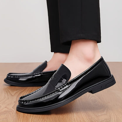 Men's Genuine Leather Loafers Slip-On Vintage Style Casual Shoes