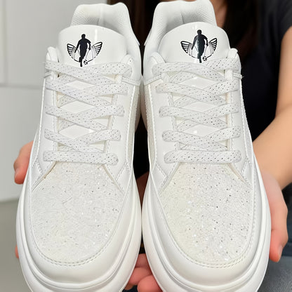 Unisex All-Season Jianbu Ningyu Fashion Lace-Up Flash Men's Casual Sneakers, Spring Comfortable Soft Thick-Soled Special Offer Men's Skate Shoes, Spring/Autumn Low-Price Men's Running Shoes, All-Season Trendy Versatile Unisex