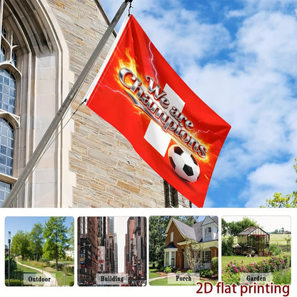 Swiss Flag Polyester Decorative Banner for Sports Events