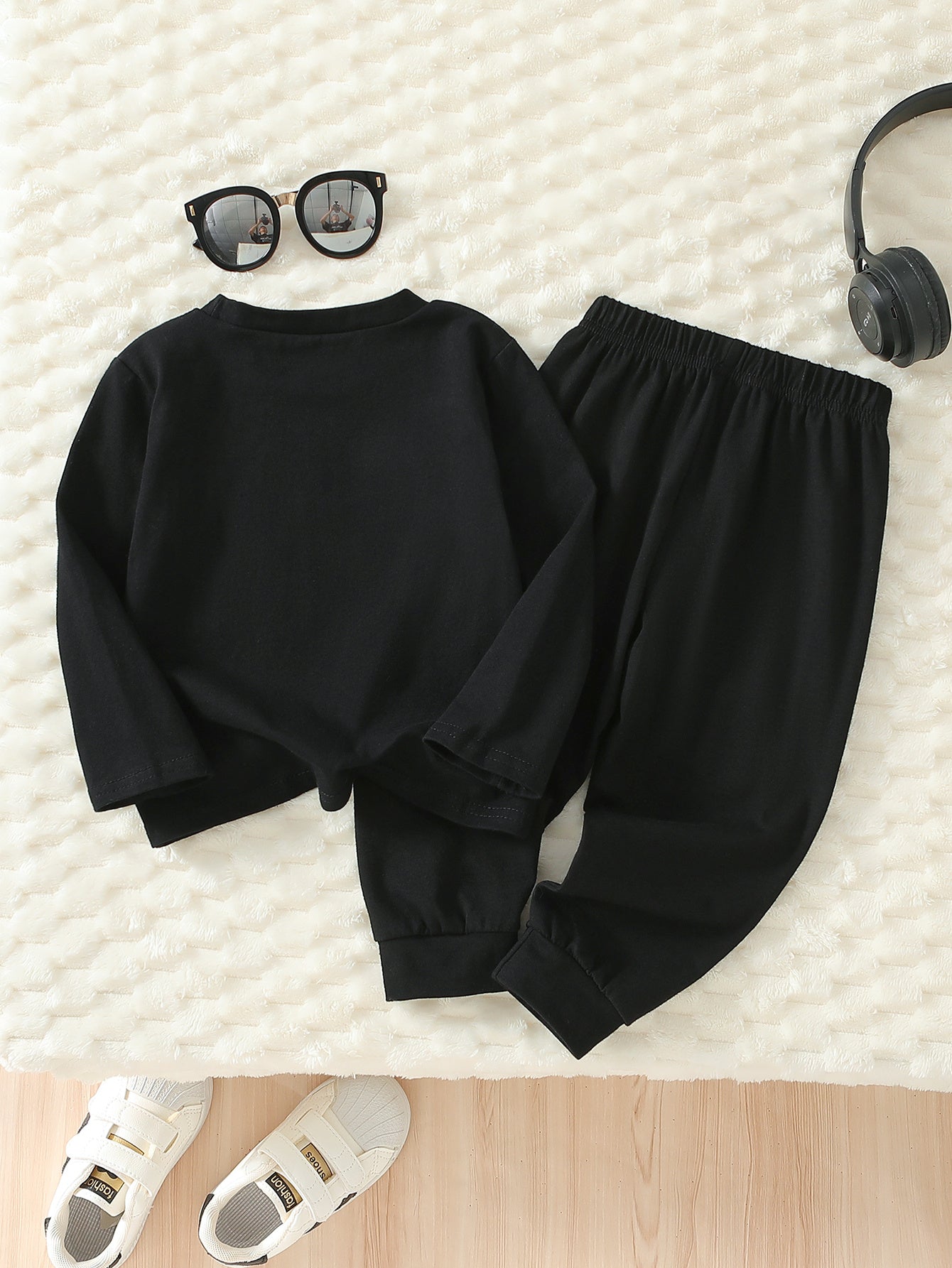Boys' Casual Cotton Long Sleeve Top & Pants Set Spring/Fall