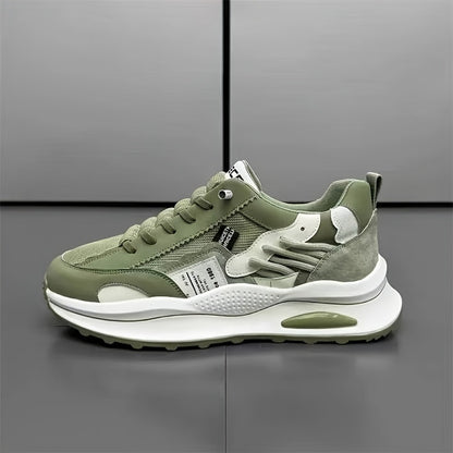 Popular New Fashionable Thick-Soled Sports Shoes for Men, Breathable, Wear-Resistant, Non-Slip, Lightweight Running Shoes, Casual Versatile