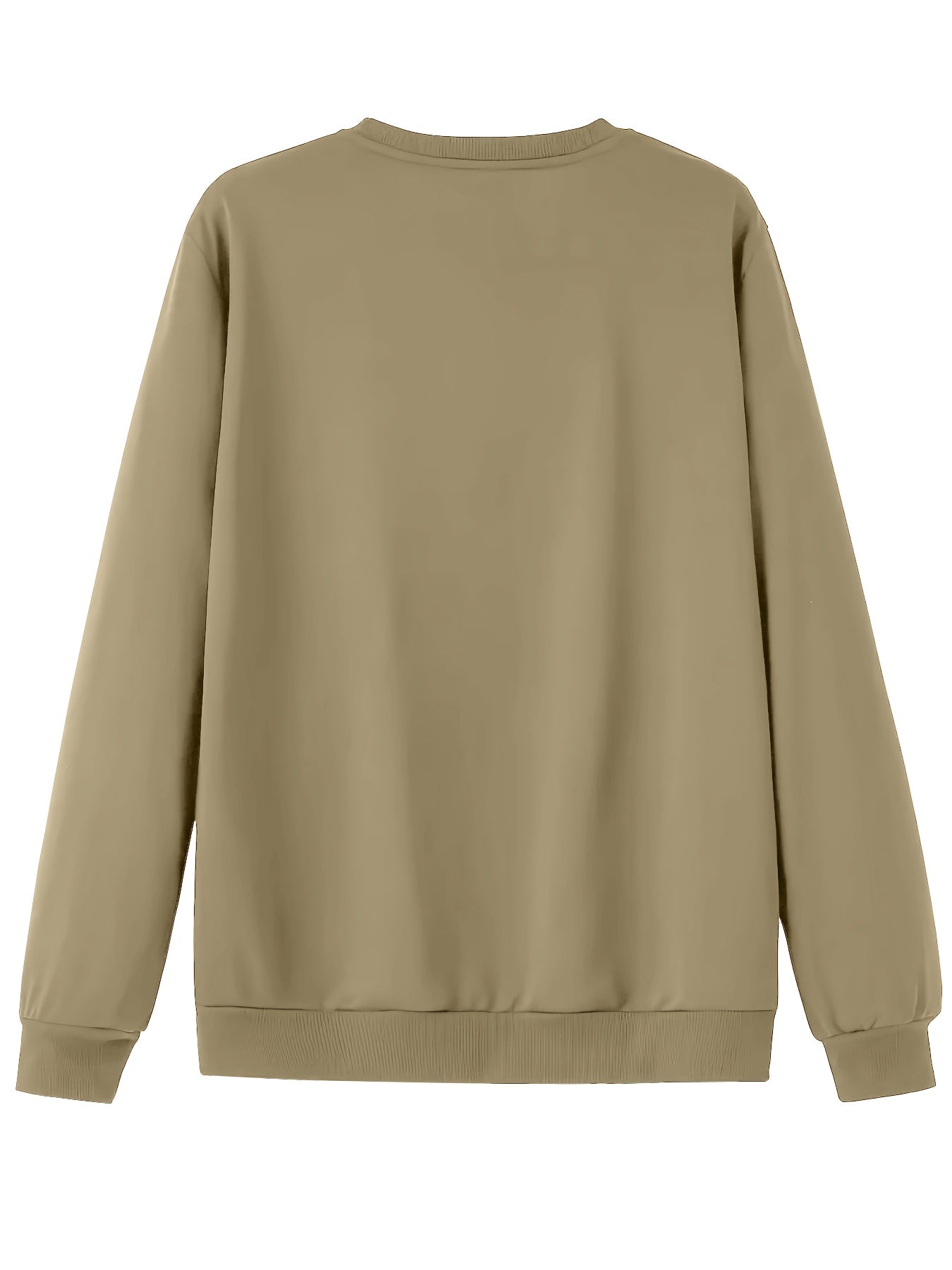 Men'S Happy New Year Sweatshirt - Light Grey with Orange Lettering - Regular Fit Crewneck Pullover for New Year'S Eve, NYE Parties & Casual Attire - Non-Permanent Celebration Sweater for Everyday & Special Occasions, New Year