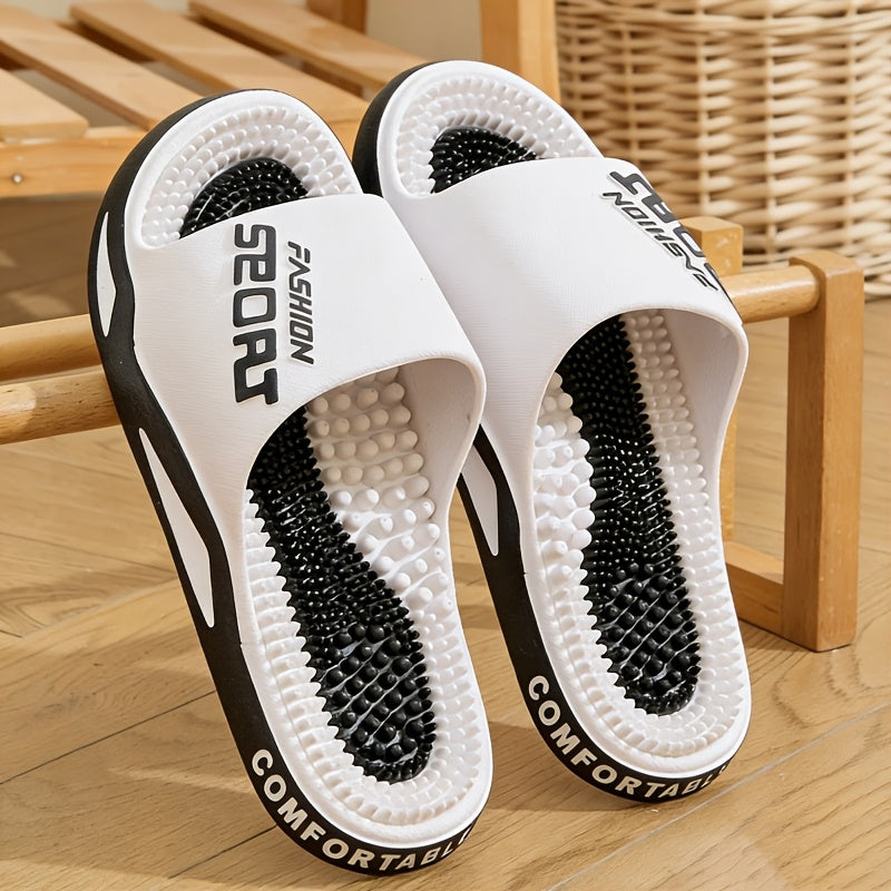 Men's Large EVA Massage Slippers for Indoor and Outdoor Use