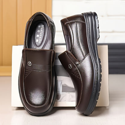 Men's Business Casual Oxford Slip-On Shoes Large Size All-Season