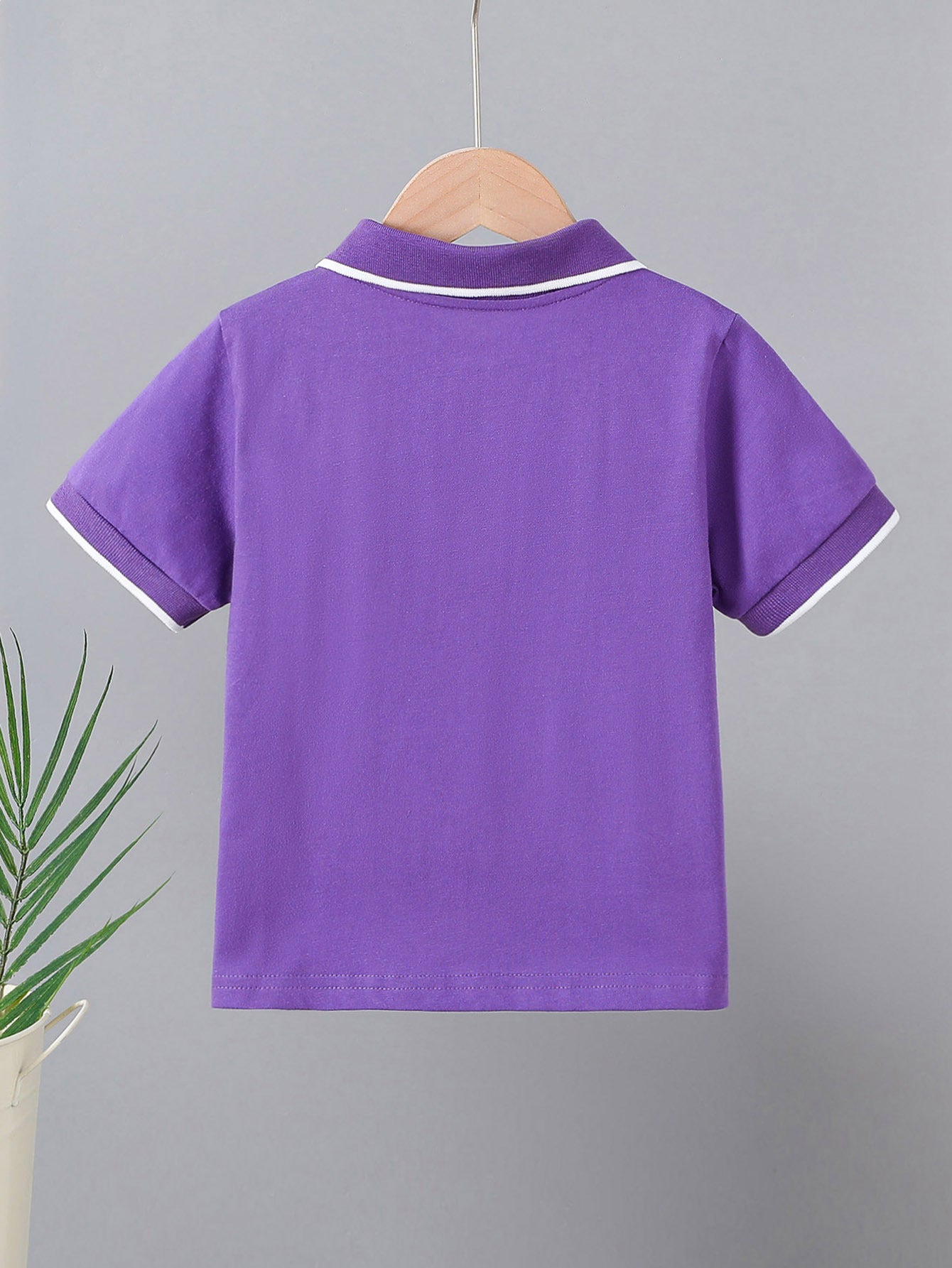 Kids' Cotton Polo Shirt Summer Casual Short Sleeve Top