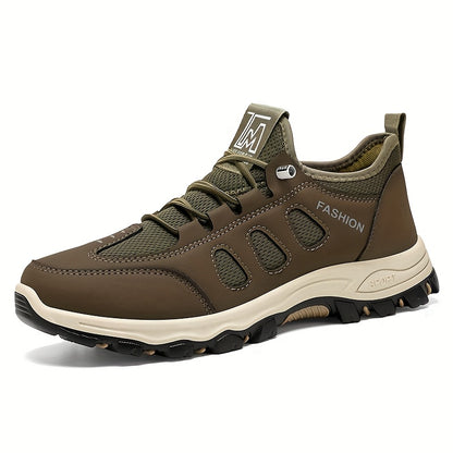 Men's Breathable Running Shoes - New Spring and Autumn Comfortable Casual Sports Shoes, Suitable for All Four Seasons, Soft Sole Anti-slip Shock Absorption Hiking Shoes, Suitable for Men's Outdoor Activities