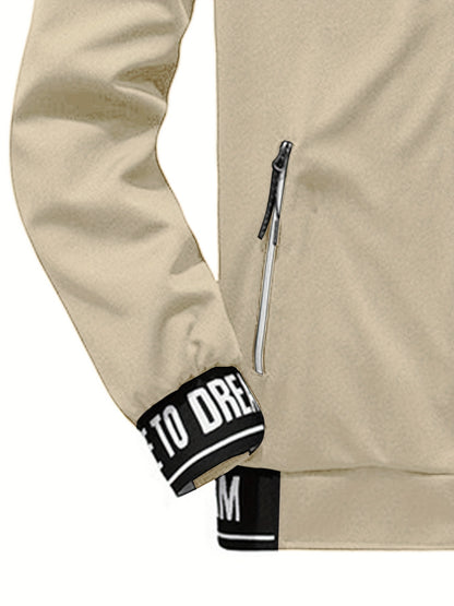 Spring and Autumn Outdoor Men's Sports Casual Suit with Jacket and Pants Two-Piece Set