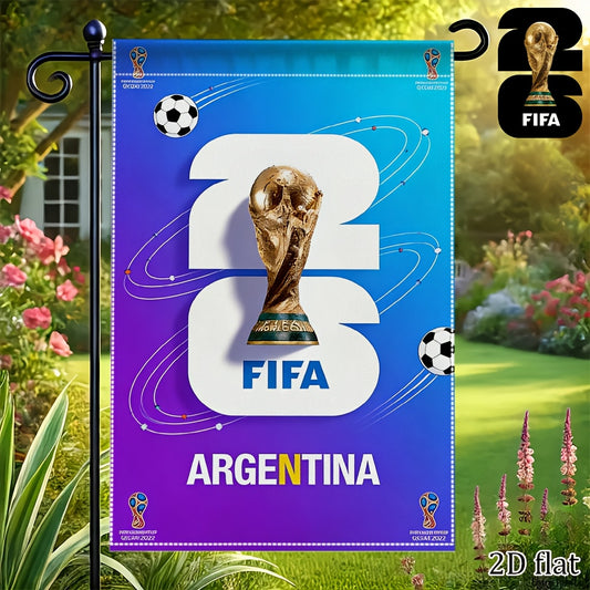2026 FIFA World Cup Double-Sided Linen Garden Flag 30x45cm - ayq