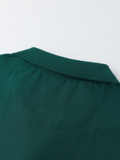 Men'S Short-Sleeve Polo Shirt with 95% And Embroidered Design - ayq