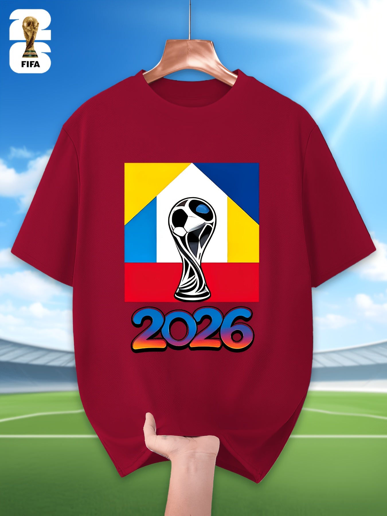 Men's FIFA 2026 Casual Crew Neck T-Shirt for Training & Running