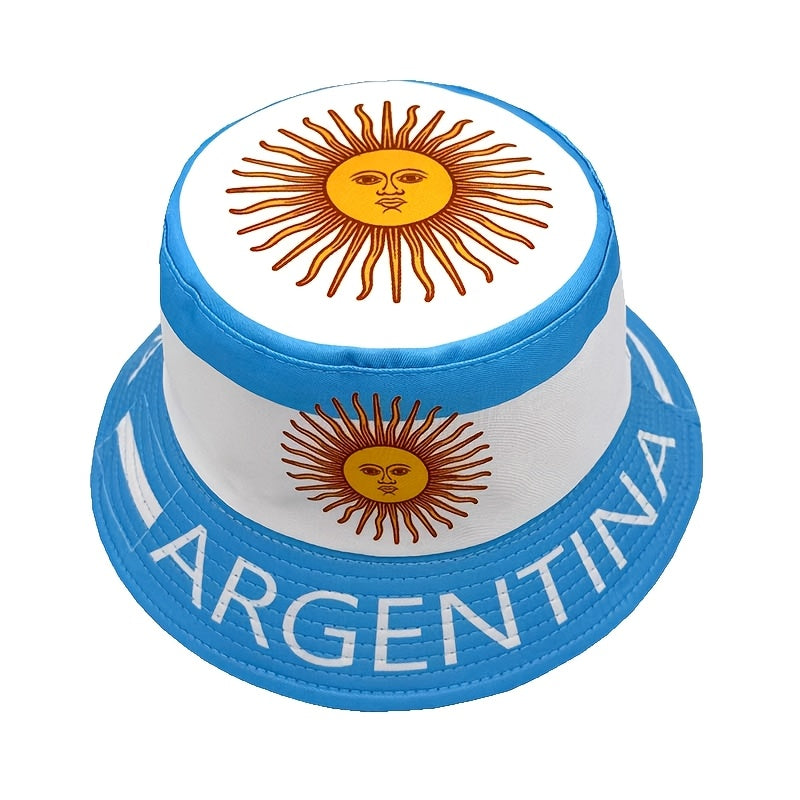 Men's Argentina Flag Bucket Hat - Lightweight, Wide Brim, Casual Outdo