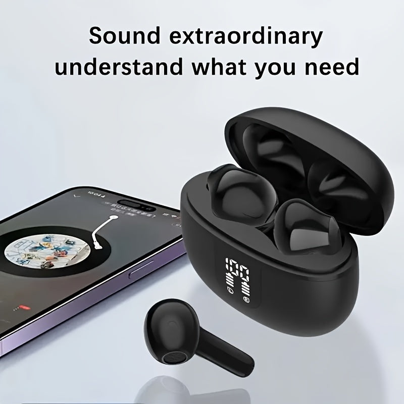 Wireless Earbuds, Wireless in-Ear, USB-C Fast Charge, Clear Sound, Built-in HD Mic, Touch Control, 40H Playtime, for Sport Wireless Headphones