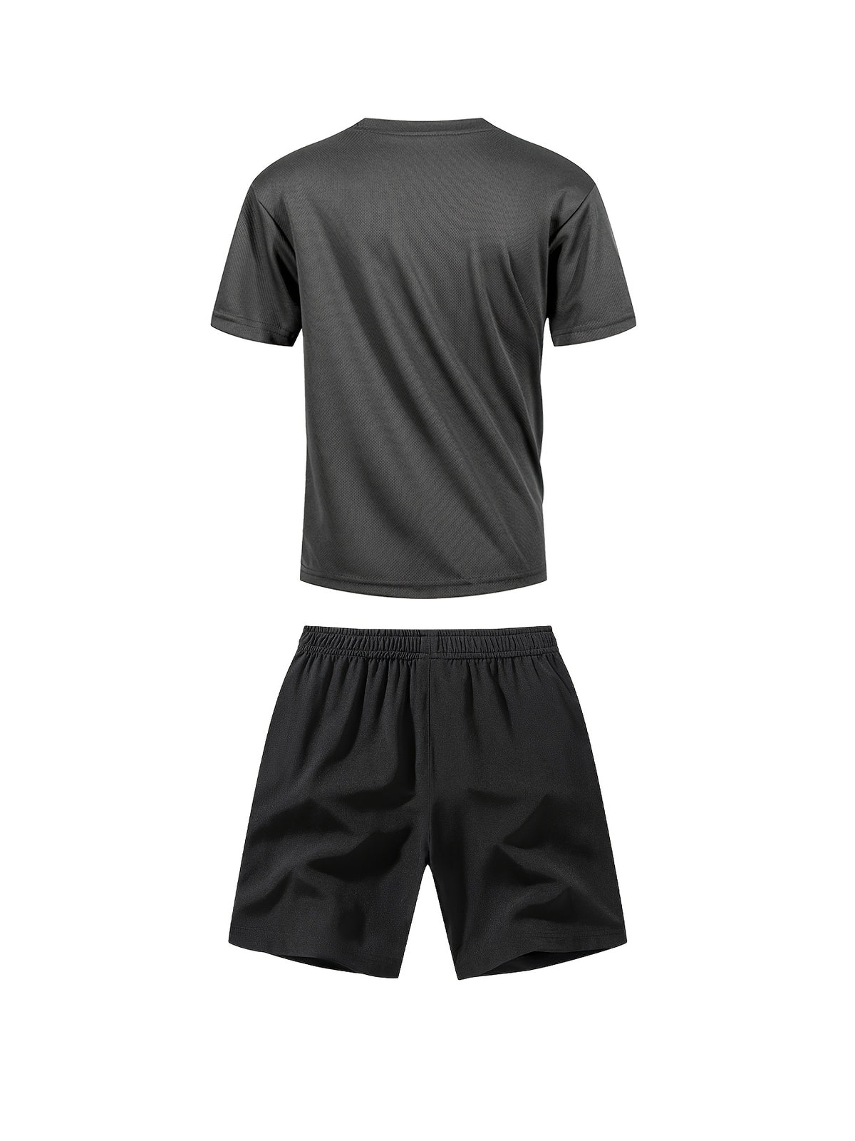 Boys' Quick-Dry Summer Shirt & Shorts Set with Reflective Strips