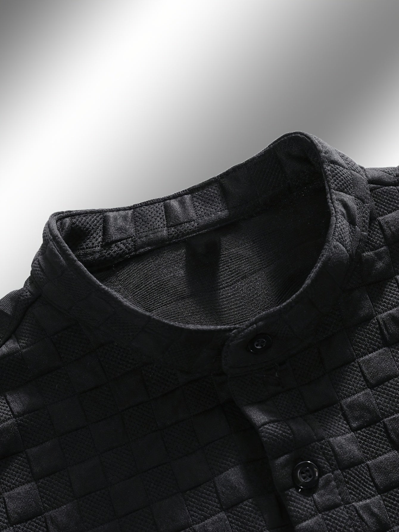 Men's Shirt and Shorts Set Solid Color Knit Casual Comfort High-Quality Short Two-Piece