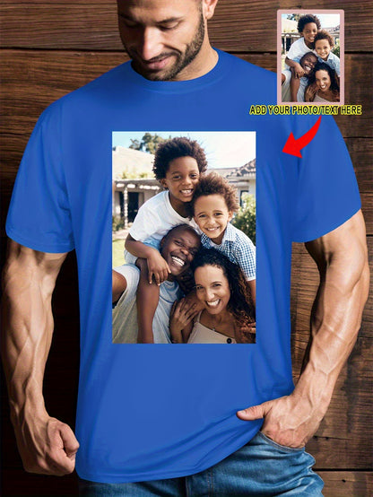 Men's Custom 3D Print T-Shirt - Quick-Dry Breathable Crew Neck