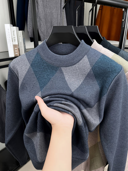 The New Autumn And Winter Collection Features a Men'S Long-Sleeve Knitted Pullover with a Zipper Design And Ribbed Round Neck. This Casual And Stylish Sweater Is Versatile for Daily Wear in The Fall And Winter, Suitable for L