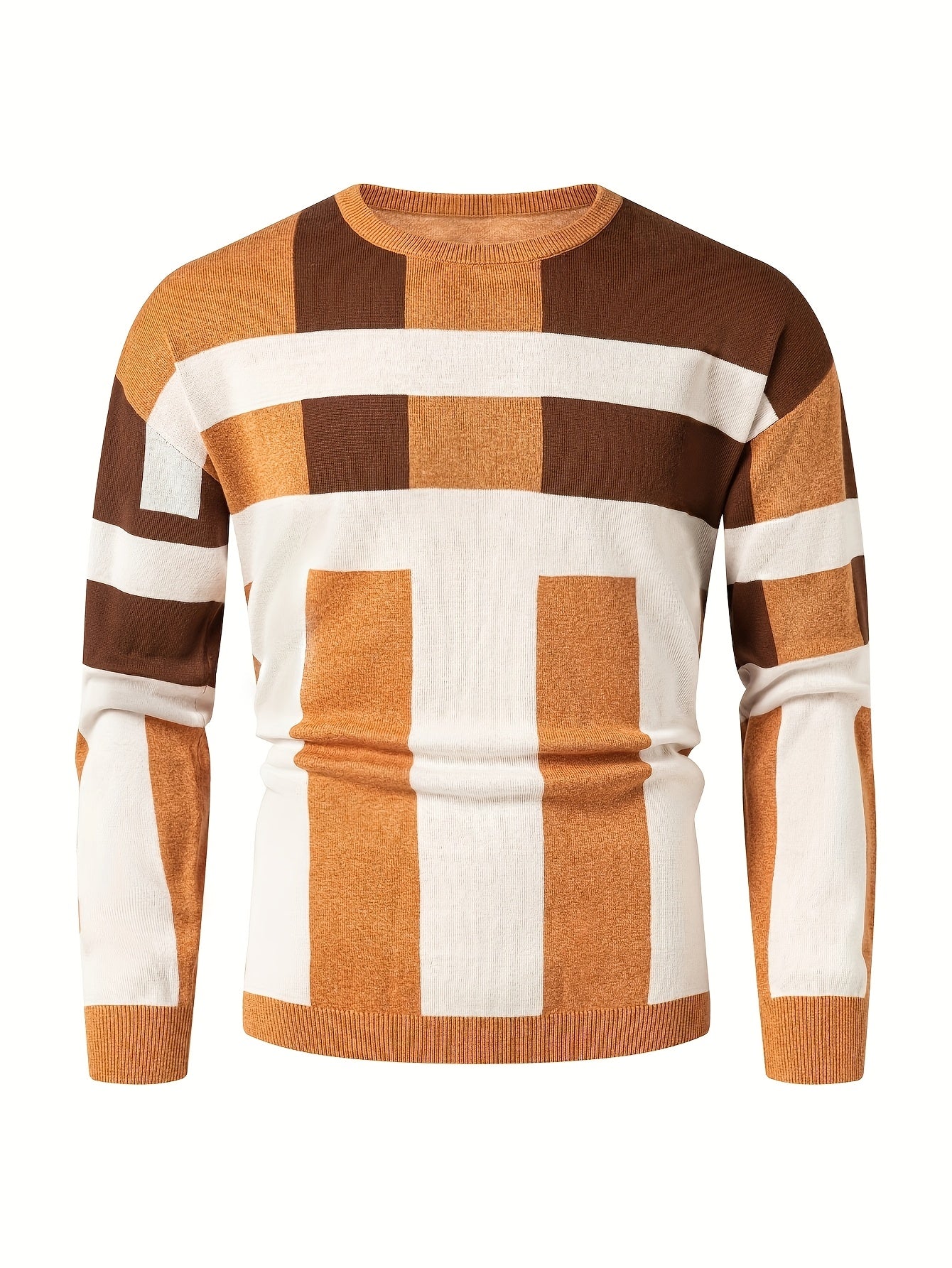 New Cross-Border Autumn And Winter Men'S Stylish Jacquard Sweater, Casual Pullover