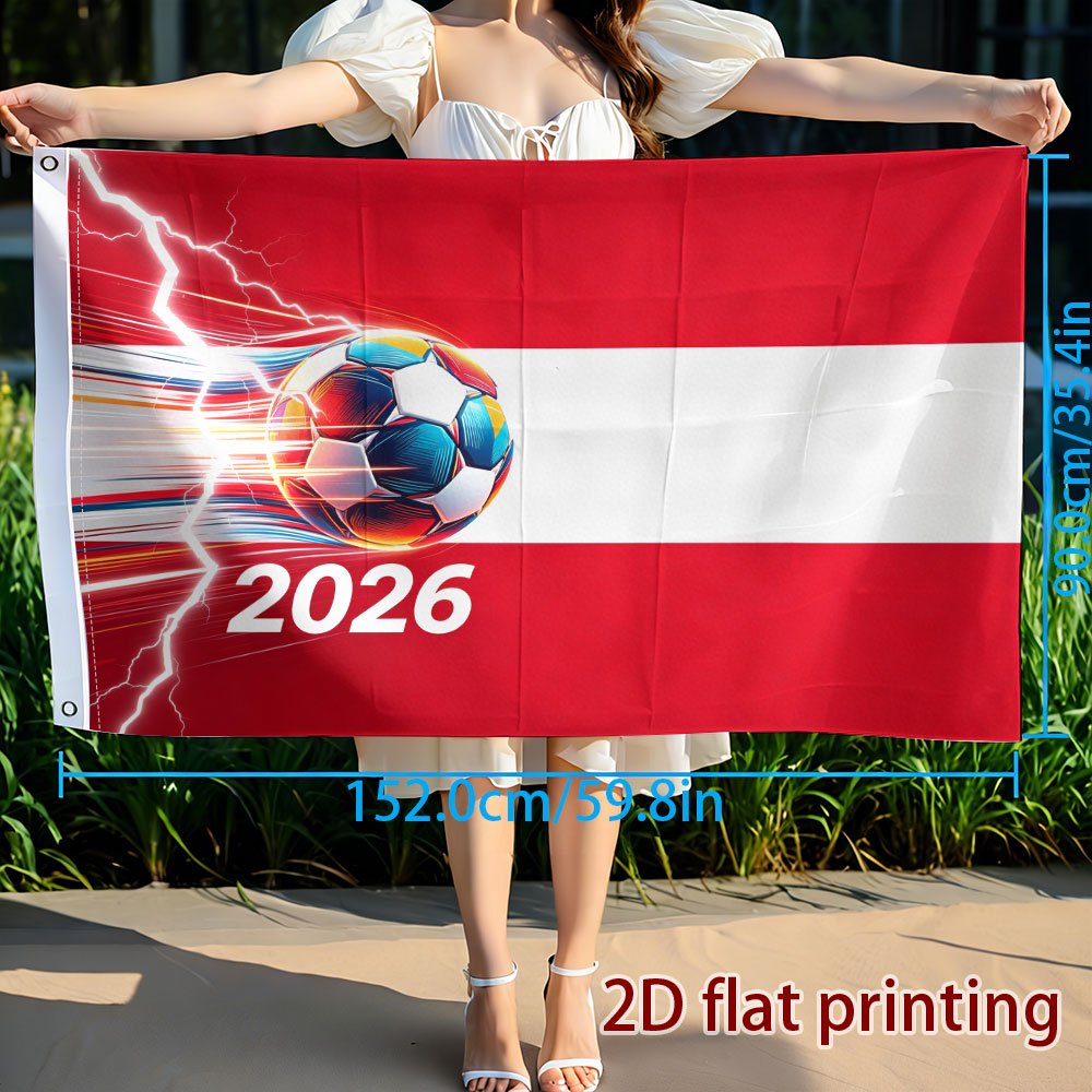 Austria 2026 Football Flag – Polyester Fan Decoration