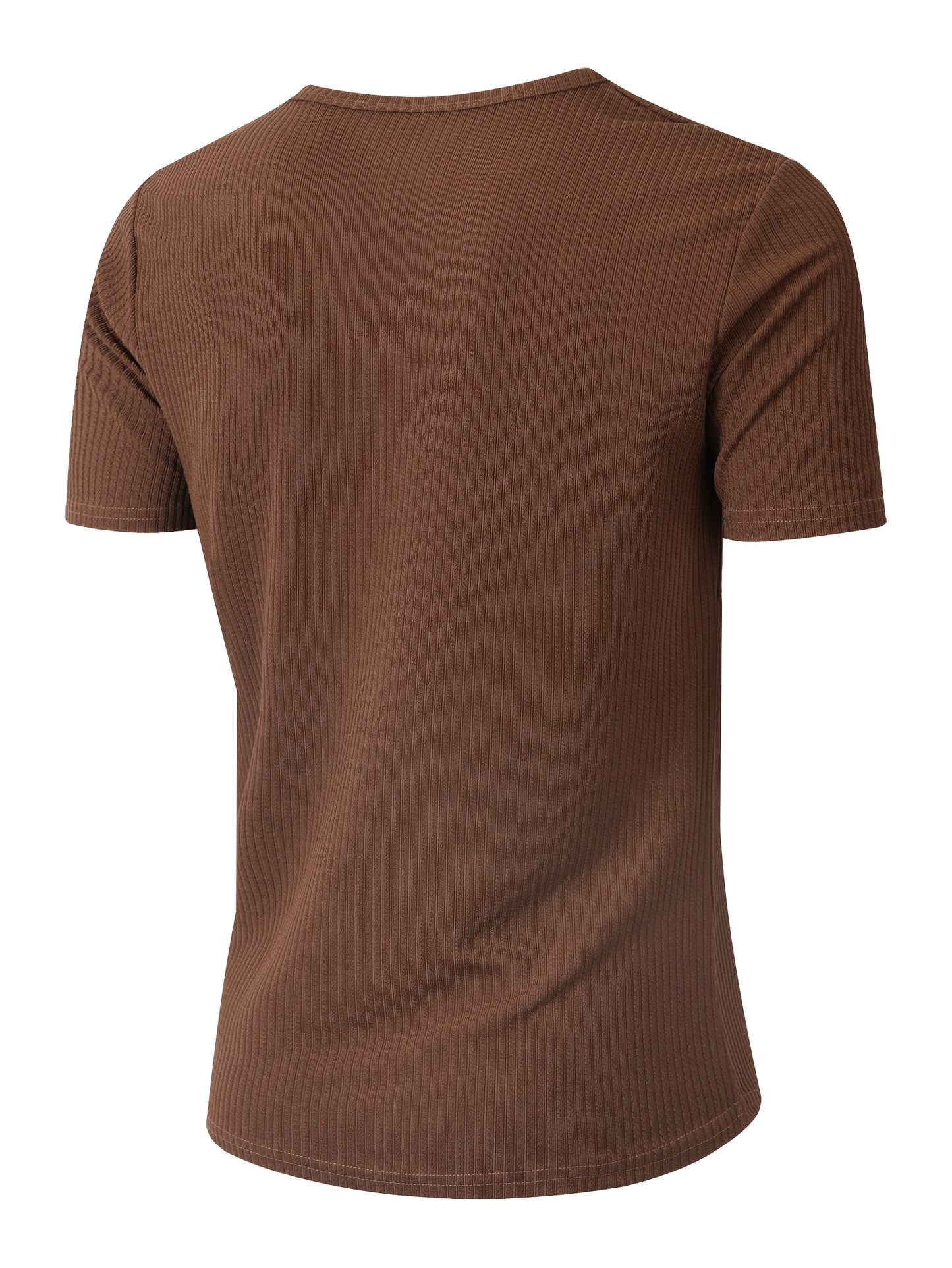 Men's Slim V-Neck Casual Short Sleeve T-Shirt for Summer