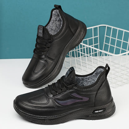 Men'S Winter New Plush Shoes, Thickened for Comfort, Soft And Warm, Lightweight Casual Boots, Loose-Fitting Snow Boots