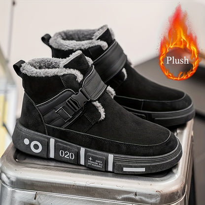 Men'S Winter Snow Boots - Slip-On Closure, Non-Slip EVA Sole, Cushioned Insole - / - Cold Weather Boots for Men - Easy-Clean Synthetic Upper - All-Season Casual &