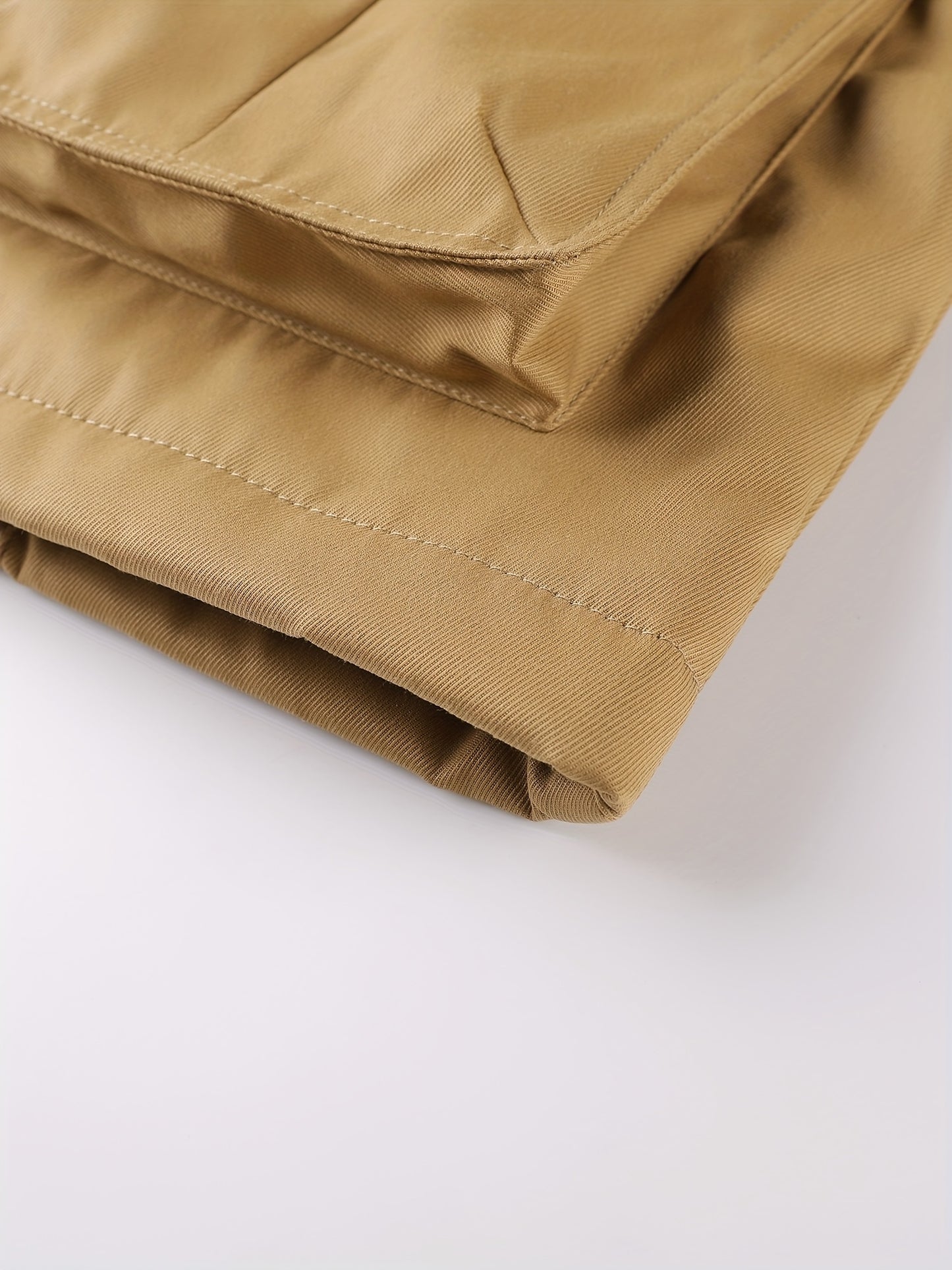 Men'S Winter Fleece-Lined Military-Style Jacket - Thickened Zip-Up Coat with Large Pockets, Olive Green Casual Winter Coat for Outdoor Activities, Winter Coats, Durable Fabric Coat