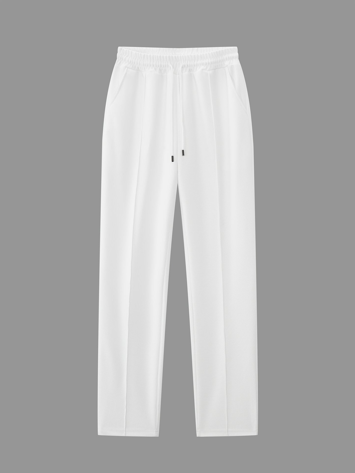 Men'S Two-Piece Set Featuring a Short-Sleeve Cardigan with Pockets And Drawstring Pocket Long Pants, Perfect for a Clean And Comfortable Summer.